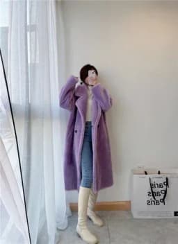 Solid Color Sheep Shearing Jacket Warm Wool Fur Coat Women Korean Fur Jackets Women Tops Casual Mid-length Fur Coats Zm944