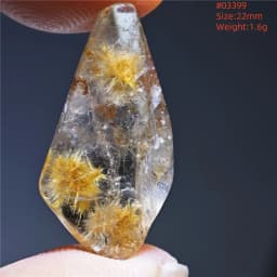 Natural Gold Rutilated Quartz Pendant Sun Flower Rutilated Quartz Jewelry Raw Material Love Women Brazil AAAAAAA