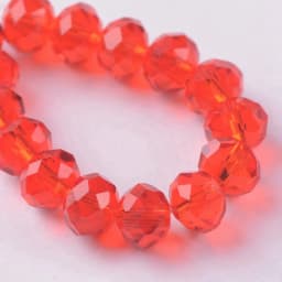 Solid Color 3x2mm 4x3mm 6x4mm 8x6mm 10x7mm 12x8mm Rondelle Faceted Czech Crystal Glass Loose Spacer Beads for Jewelry Making DIY