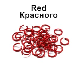 300pcs/lot 6 8 10 mm Metal Colorful Single Loops Open Jump Rings Split Rings Connectors For DIY Jewelry Making Findings Supplies