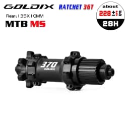 GOLDIX M370 Bicycle Hub 6-Bolt Disc Brake 28Hole Straight Pull Spoke Sealed Bearing 36T Ratchet HG/XD/MS Hub Type Standard/BOOST