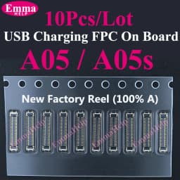 10pcs Charging FPC on MainBoard For Samsung A06 A07 A16 A17 A26 A33 A34 A35 A53 A54 A55 A56 A52 A72 A73 FPC Connector Port