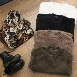 2024 Men's Round Neck Pullover Sweatshirt Plain Soft Plush Thermal Tops Double-sided Coral Velvet Home Wear Outside Sweatshirts