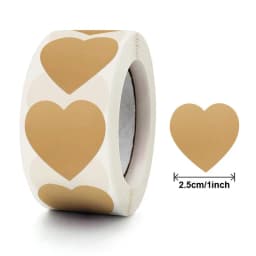 500Pcs/Roll Love Heart Shaped Sticker Seal Labels Birthday Party Gift Packaging Cute Stationery Sticker Scrapbooking for Craft