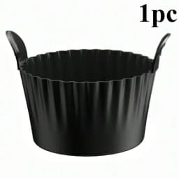 1/4PCS Reusable Silicone Air Fryer Liners and Baking Cups Accessories for Eggs Cakes Meatballs Non-Stick Kitchen Baking Tools