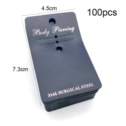100Pcs/ Lot Belly Button Rings Display Card Kraft Paper Tag Navel Ring Paper Hang Price Tags For DIY Jewelry Display Card
