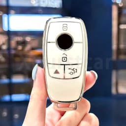 Auto Keyless Shell Fob Bag Car Key Case Cover For Mercedes Benz GLC CLE CLA GLB GLS W177 W205 W213 W222 X167 AMG A C E S G Class