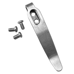 1Set 420 Stainless Steel Knife Back Clip Pocket Clamp with Screws Folding Knife Grip DIY Making Accessories Parts M 2.5
