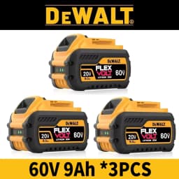 100% Genuine Dewalt 20V Battery, 60V 9Ah, 20V 6Ah Battery DCB609 DCB206 DCB606 DCB184 for Dewalt Power Tool Replacement Battery