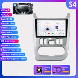360Camera 2Din Android 13 Car Radio For Renault Logan Sandero/Lada Largus Car Multimedia GPS Carplay Intelligent autoradio SWC