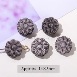 1 Pc Natural Stone Gold Silver Obsidian Carved Bead Cat Paw Pixiu Animals Cute Bead With Hole For Jewelry Making Diy Necklace