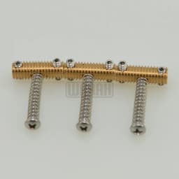 3 Pieces A Set Screws Thread Brass Chrome Material Saddle 60's TL 58 TLcaster Style for Tl Electric Guitar Bridge Replacement