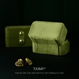 TAIMY Mini Plush Velvet Ring Jewelry Box Portable Travel Storage Case Free Support Custom Logo Service Jewelers Packaging Boxes