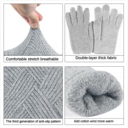 Touch Screen Cashmere Gloves for Women Men Winter Warm Thermal Knitted Double-Layer Thickened Windproof Cold-proof Woolen Gloves