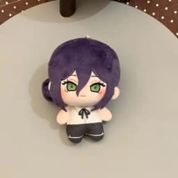 Chainsaw Man Q Version Makima Character Two-Dimensional Plush Pp Cotton Filling Soft Hand Doll Keychain Zipper Decoration Gift