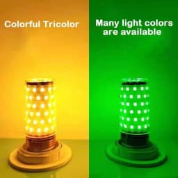 NEW Bulb E27 LED Colorful Corn Bulb 12W Pink Red Blue Green Purple Golden 7Colors Lamp AC 220V Bulb Chandelier Decoration