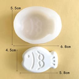 Cartoon Little Fish Snapper Roasted Cake Grinder Baked Silicone Rice Cake Mold Soap Mold Gypsum Aromatherapy