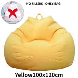 Large Bean Bag Chair Sofa Cover Comfortable Outdoor Lazy Seat Bag Couch Cover without Filler for Adults Kids Soft Tatami Chairs