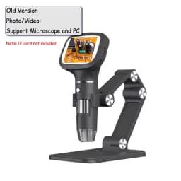 Dodosee 2.4 Inch Digital Microscope 1600X 1080P 8 Lights Handheld Kids Microscopes Supports Photo Video Magnifier Tools for Coin