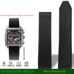 Rubber Silicone Watch Band 22mm for TAG Strap Heuer Monaco Speed Series CBL2184 CBL2183 Sports Waterproof Bracelet Watchband