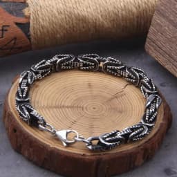 Never fade stainless steel link chain bracelet