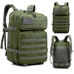 50L 1000D Nylon Waterproof Tactical Military Backpack 3 Day Assault Pack Molle Bag Outdoor Hiking Climbing Camping Army Rucksack