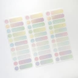 3sheets Ins Simple Solid Color Label Dot Sticker Planner Handbook DIY Basic Decoration Handmade Scrapbooking Supplies
