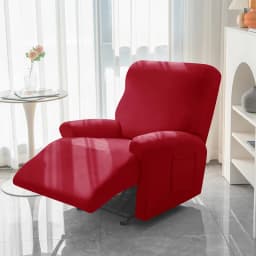 1/2/3 Seater Soft Recliner Sofa Cover Solid Color Simple Single Sofa Slipcover Relax Couch Armchair Protector Case Removable
