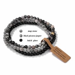3pcs/Set Natural Stone Beaded Bracelet 4mm Lapis Lazuli Agat Bead Bracelets Couple Yoga Mini Bracelet for Men Women Jewelry Gift