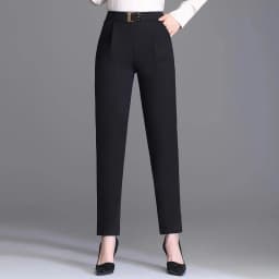 New Spring Summer Women High Waist Solid Elegant Ankle-Length Pants Office Ladies Skinny Chic Trousers Female Casual Haren Pants
