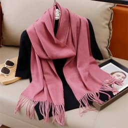 51Color Solid Women Winter Scarf Warm Thicken Cashmere Shawl Outdoor Tassels Pashmina Lady Wrap Windproof Scarves Fashion Luxury