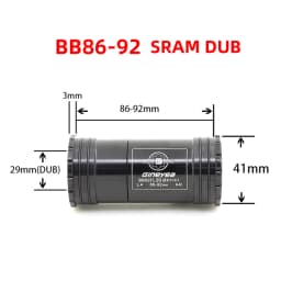 Gineyea Bicycle BB92DUB PF41DUB Press Fit Bottom Brackets for Road Bike Mountain Frame Shell Use DUB 86-92mm Crankset Chainset