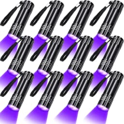 UV Flashlight 395-400nm Black Light Flashlight Ultraviolet Lamp UV Torch UV Light Detector for Pet Urine Stain Dry Stain