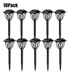 1-10Pack Solar Yard Lights Bright Lawn Lights Outdoor Waterproof Led Solar Pathway Lights Landscape Path Lights