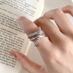 925 Sterling Silver Sanding Face Adjustable Rings For Women Ladies Elegant Luxury Quality Jewelry Accessories Jewellery
