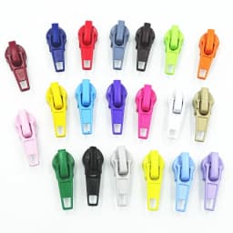 10-100Pcs 3#/5# Nylon Coil Auto Lock Zipper Puller DIY Sewing Tool Zipper Slider 20 Colors