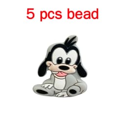 5pcs Silicone Cartoon Beads Pacifier Chain Baby DIY Care Nipple Chain Fittings
