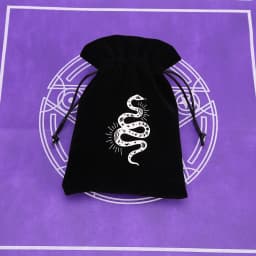 1Pcs 13x18cm Tarot Storage Velvet Bag Drawstring Pocket Board Game Card Embroidery Package Witchcraft Supplies for Altar Tarot