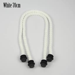 New Tanqu 1 Pair Long Short Very SOFT White Hemp Rope Handle for O Bag Obag Women Handbag Classic Mini Chic City Urban EVA Bag