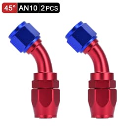 AN6 AN8 AN10 Straight 45 90 180 Degree Oil Fuel Swivel Hose End Fitting Oil Hose End Adaptor Kit Black