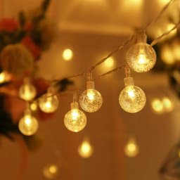 LED Bubble Ball String Lights USB/Battery Operated Indoor Fairy Light for Wedding Holidays New Year 2026 Decorations10/20/40LED