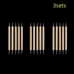Pottery Dots Sculpture Tool Stainless Steel Polymer Clay Shape Pen Metal Ball Clay Carving DIY Ceramics Decorating Tools