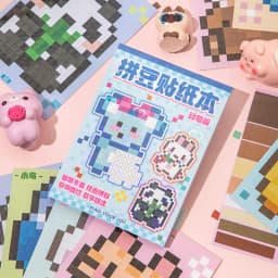 Cute Cartoon Mini Bean Die Cut Stickers Book - 23/92 Sheets Handmade Dairy Stickers Decorative Scrapbooking Japanese Stationery