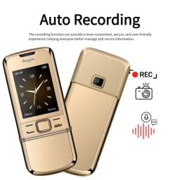 8800 Classic Retro Slider Senior Phone Dual SIM Metal Body Speed Dial Blacklist Durable Elderly Mobile Phone Big Button Luxury