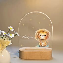 Personalized Children Animal Lamp Custom First Name 3D Night Light For Baby Kids Bedroom Home Decoration Birthday Christmas Gift