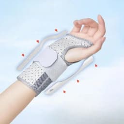 Orthopedic Carpal Tunnel Wristband Adjustable Wrist Support Splint Support Hand Brace with 2 Stays Breathable Wrist Protector
