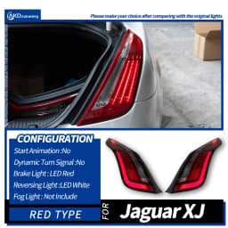 Car Lights for Jaguar XJ XJL LED Tail Light 2010-2016 XJ Rear Stop Lamp Brake Signal DRL Reverse Automotive Accessories