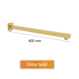 Bathroom Accessories Shower Arm Square Wall & Ceiling Mounted Shower Head Support Brushed Gold, Black, Gold, Rose, Gun Metal