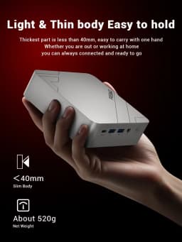 Firebat Mini Pc F1 P Amd Ryzen 7 H 255 Lpddr5 16Gb 512Gb Ssd Windows 11 Pro Desktop Mini Computer USB 4.0 Wi-Fi 6 Bt 5.2