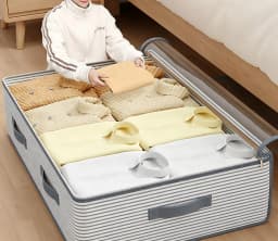 1pc Under-bed Storage Bag for Clothes / Large Capacity Dust-proof Storage Bag